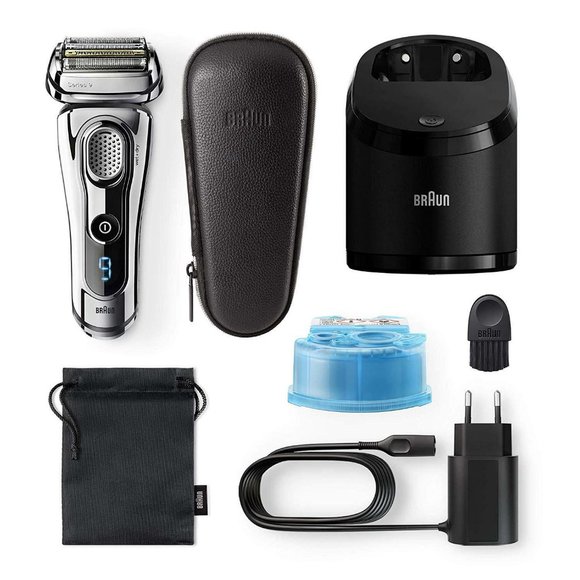 Braun Series 9 9297cc Men's Electric Shaver Wet/Dry Clean & Renew Charger Chrome - Picture 2 of 2